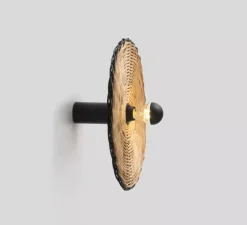 Applique ou plafonnier, Costas 400 H140, noir mat, Ø40cm, P14cm - Faro