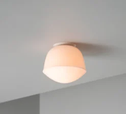 Applique ou plafonnier, Contour 150, base mini, blanc perle, LED, 2700K, Ø15cm, H13cm - A-N-D