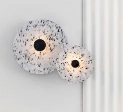 Applique ou plafonnier, Confetti 300, noir et blanc, L30cm, P7cm - Faro