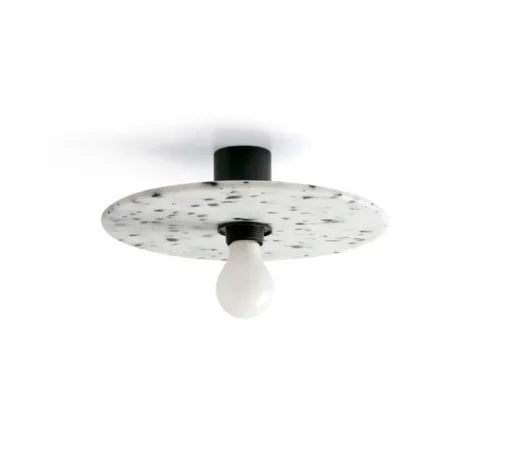 Applique ou plafonnier, Confetti 300, noir et blanc, L30cm, P7cm - Faro