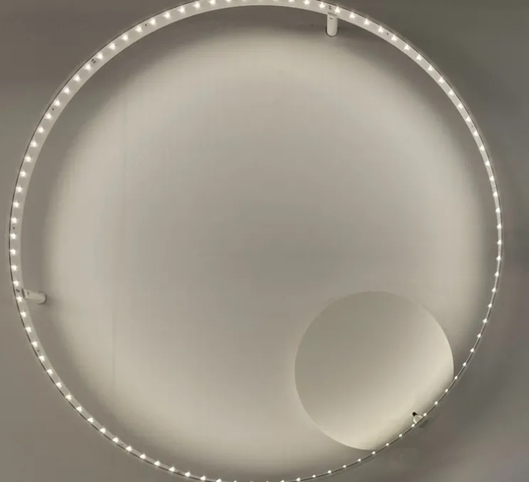 Applique ou plafonnier, Curve 60, blanc, LED, dim, 2700K, 1056 lm, Ø62cm, H8cm - Le Deun