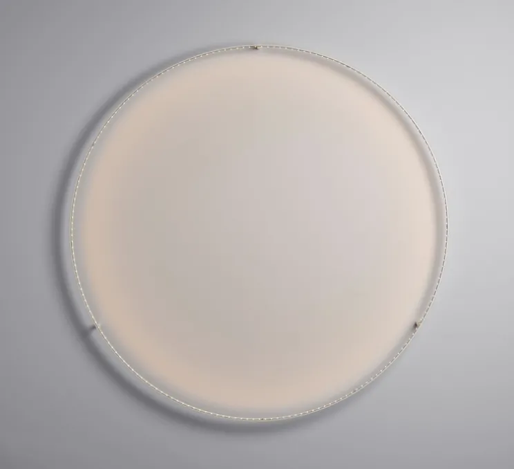 Applique ou plafonnier, Curve 120, avec alimentation déportée, blanc, LED, dim, 2700K, 2112 lm, Ø123cm, H8cm - Le Deun