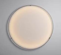 Applique ou plafonnier, Curve 120, avec alimentation déportée, noir, LED, dim, 2700K, 2112 lm, Ø123cm, H8cm - Le Deun