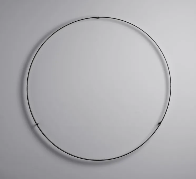 Applique ou plafonnier, Curve 120, avec alimentation déportée, noir, LED, dim, 2700K, 2112 lm, Ø123cm, H8cm - Le Deun