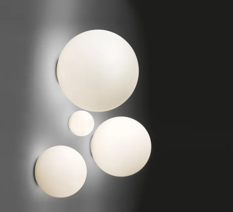 Applique ou plafonnier, Dioscuri, blanc, IP65, Ø35cm - Artemide