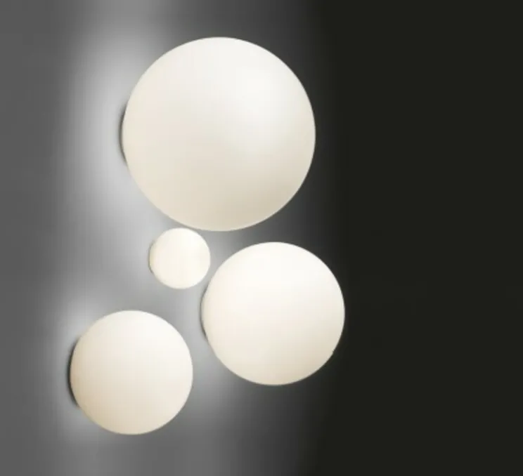 Applique ou plafonnier, Dioscuri, blanc, IP65, Ø42cm, H42cm - Artemide