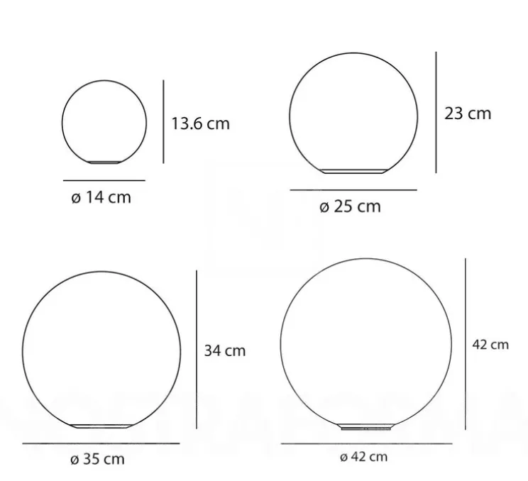 Applique ou plafonnier, Dioscuri, blanc, Ø25cm, IP65 - Artemide