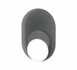 Applique ou plafonnier, Dot 03, gris, LED, 2700K, 200 lm, L17,2cm, H25cm - Tunto