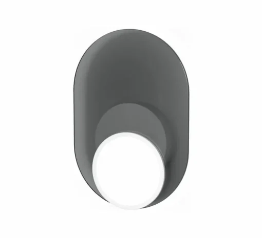 Applique ou plafonnier, Dot 03, gris, LED, 2700K, 200 lm, L17,2cm, H25cm - Tunto