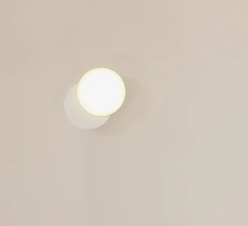 Applique ou plafonnier, Dot 01, blanc, LED, 2700K, 200 lm, Ø11cm, P3,3cm - Tunto