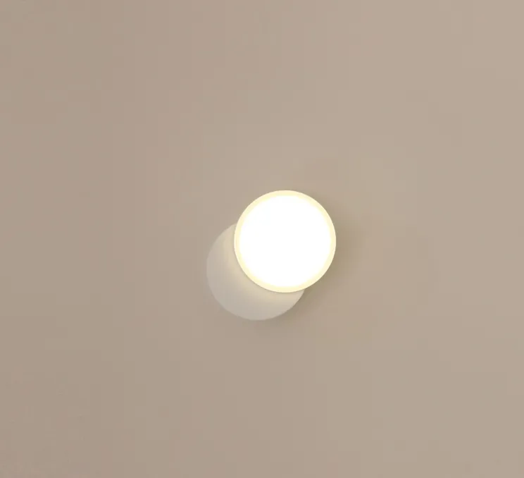 Applique ou plafonnier, Dot 01, blanc, LED, 2700K, 200 lm, Ø11cm, P3,3cm - Tunto