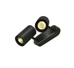 Applique ou plafonnier, Enola B, double, noir, L17,3cm, H11,5cm - SLV