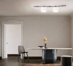 Applique ou plafonnier, Floed 2, bronze, L36cm, H150cm - KDLN