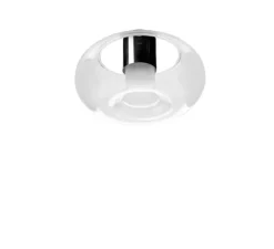 Applique ou plafonnier, Fontanella Grande, noir, Ø40cm, H24,1cm - Fontana Arte