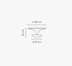 Applique ou plafonnier, Funnel 2004, vert L1, LED, 2700K, 420lm, Ø22cm, H9cm - Vibia