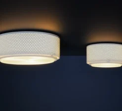 Applique ou Plafonnier, G13 Small , dimmable, blanc, Ø17cm, H15cm - Sammode