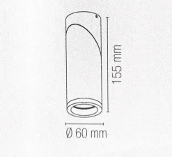 Applique ou plafonnier, Génisse, blanc, Ø6cm, H15,5cm - Nedgis