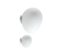 Applique ou plafonnier, Gregg Media, blanc et blanc, L31cm, H27cm - Foscarini