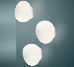 Applique ou plafonnier, Gregg Piccola, classe II, blanc, IP40, L13cm, H12cm - Foscarini