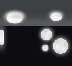 Applique ou plafonnier, Itka, blanc, IP65, Ø20cm, P8,5cm - Artemide