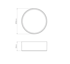 Applique ou plafonnier, Kea 150 Round, noir, LED, 3000K, 566 lm, Ø15cm, P5,5cm - Astro