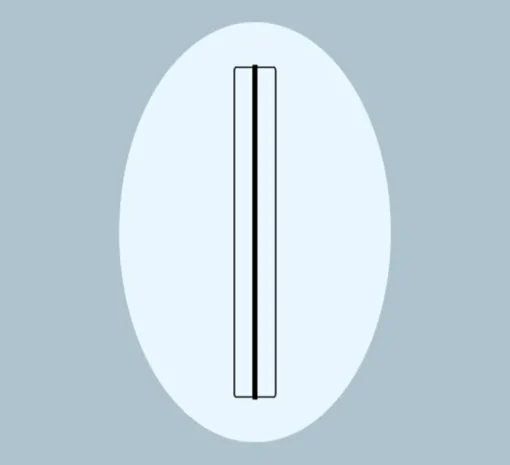 Applique ou plafonnier, Kontur 6418, blanc et noir, LED, 2700K, 3876lm, L20cm, H162cm - Vibia