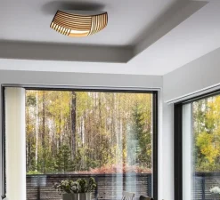 Applique ou plafonnier, Kuulto 9100, Laminé noir, LED, dim, 3000K, 3100 lm, Ø52cm, H15cm - Secto Design