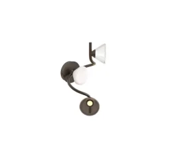 Applique ou plafonnier, Linfa 565.43, titanium, IP40, LED, dim, 2700K, 1050 lm, L21cm, H44cm - Tooy
