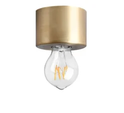 Applique ou plafonnier, light.165, laiton, Ø8,5cm, H6cm - Zangra