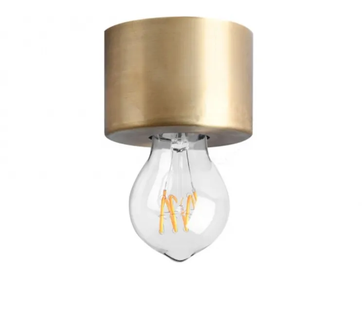 Applique ou plafonnier, light.165, laiton, Ø8,5cm, H6cm - Zangra