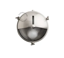 Applique ou plafonnier, light.o.069, laiton nickelé, IP64, Ø20cm, H20cm - Zangra