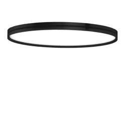 Applique ou plafonnier, Lite Hole C/W, noir mat, LED, dim, 3000K, 7960 lm, Ø90cm, H6cm - B-Lux