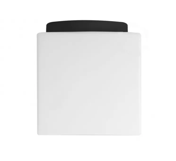 Applique ou plafonnier, light.o.120, noir, IP44, L14cm, H15,6cm - Zangra