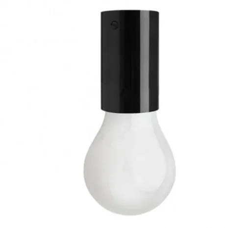 Applique ou plafonnier, light.030 mini, noir brillant, Ø4,5cm, H7cm - Zangra