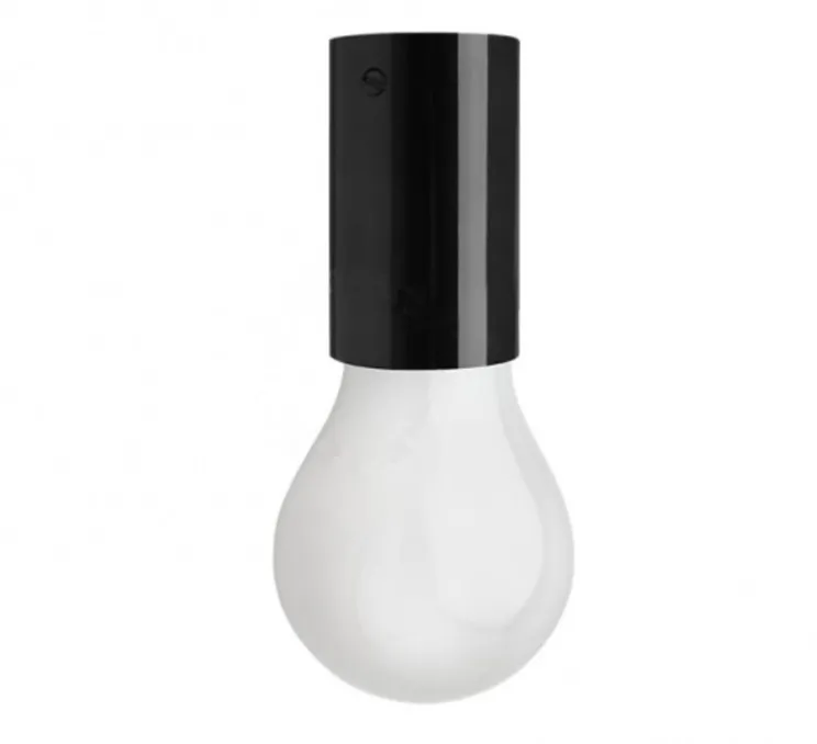 Applique ou plafonnier, light.030 mini, noir brillant, Ø4,5cm, H7cm - Zangra