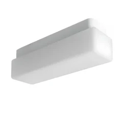 Applique ou plafonnier, light.o.093, blanc, IP43, LED, 3000K, 810 lm, L31cm, H9,3cm - Zangra