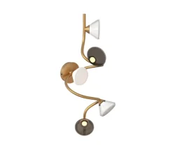 Applique ou plafonnier, Linfa 565.45, or chaud, IP40, LED, dim, 2700K, 1750 lm, L25cm, H78cm - Tooy