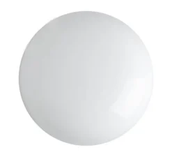 Applique ou plafonnier, light.077, verre soufflé blanc, Ø25cm, H12cm - Zangra