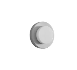 Applique ou plafonnier, Lia, argent et blanc, IP44, Ø30cm, H9,5cm - Eno Studio