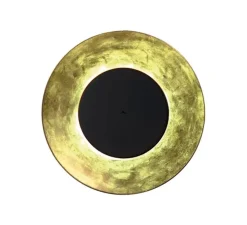 Applique ou plafonnier, Lunaire, or, noir, LED, 3000k, 3650 lm, Ø75cm, H5cm - Fontana Arte