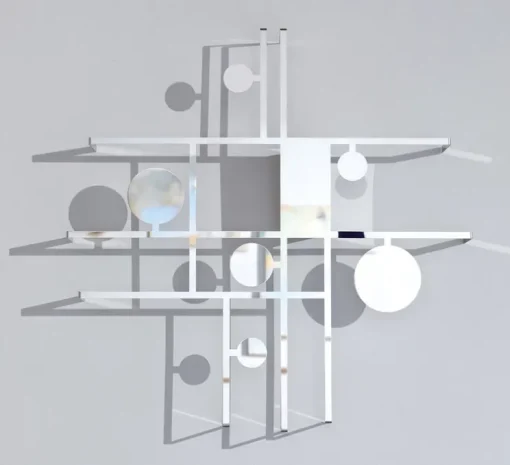 Applique ou plafonnier, Manifesto, Miroir, LED, dim, 2700K, 2020 lm, Ø61cm, H61cm - Axolight