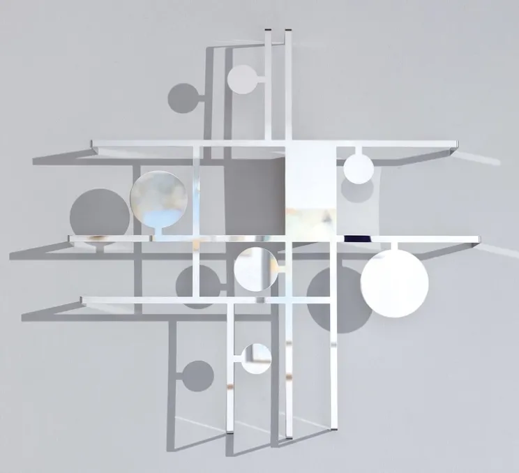 Applique ou plafonnier, Manifesto, Miroir, LED, dim, 2700K, 2020 lm, Ø61cm, H61cm - Axolight
