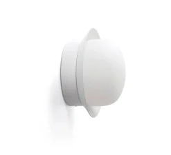 Applique ou plafonnier, MAY, blanc, IP44, LED, 2700K, 300 lm, Ø12cm, P8cm - Faro