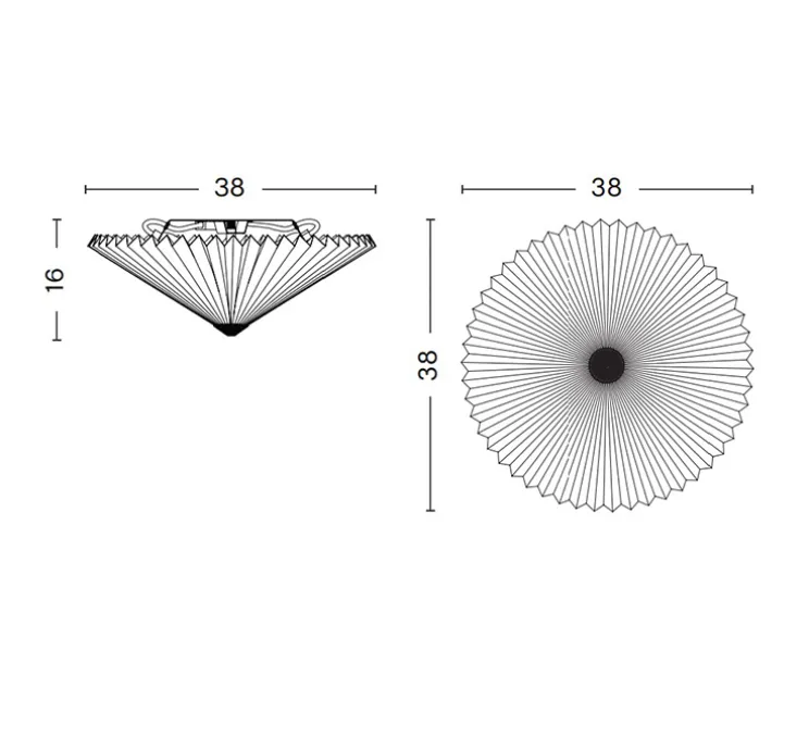 Applique ou plafonnier, Matin Flush Mount 380, violet lavande, Ø38cm, H16cm - Hay