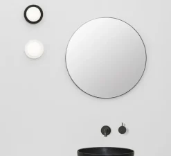 Applique ou plafonnier, MAY, noir, IP44, LED, 2700K, 300 lm, Ø12cm, P8cm - Faro