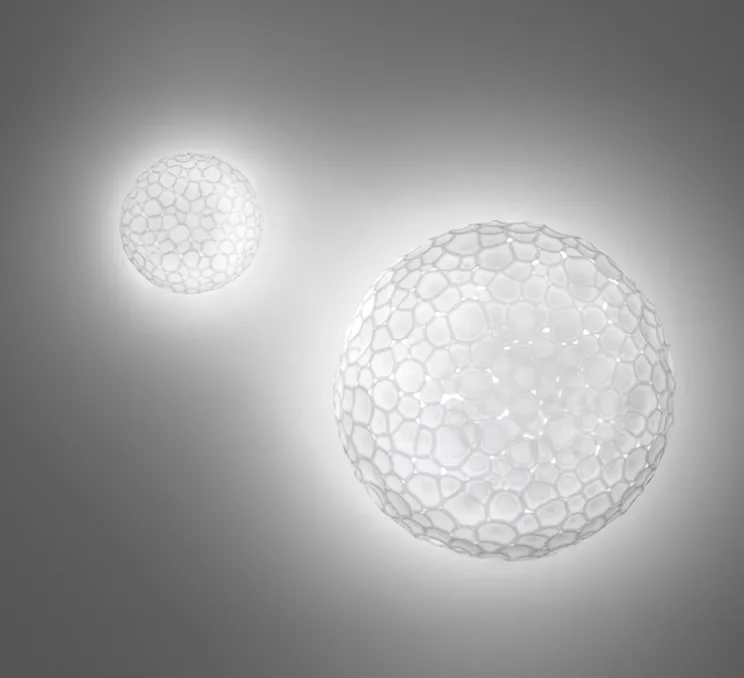 Applique ou plafonnier, Meteorite 35, blanc, Ø35cm, H30,9cm - Artemide