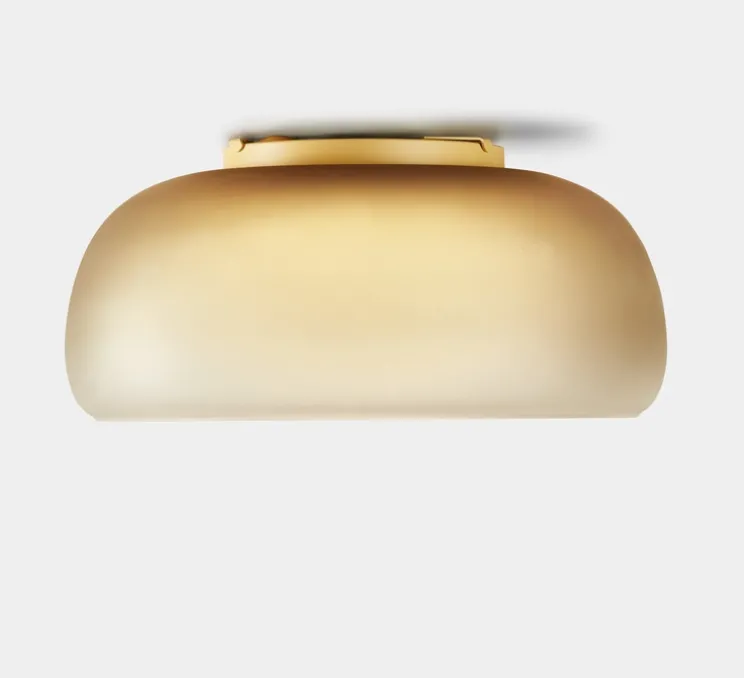 Applique ou plafonnier, Medusa, moutarde, LED, dim, 1800-3000K, 1100 lm, Ø36,5cm, H16,8cm - Carpyen