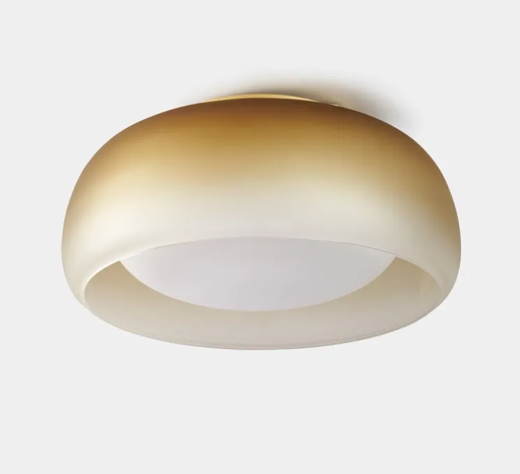 Applique ou plafonnier, Medusa, moutarde, LED, dim, 1800-3000K, 1100 lm, Ø36,5cm, H16,8cm - Carpyen