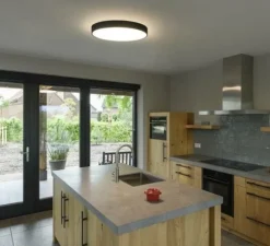 Applique ou plafonnier, MEDO® 60, noir, IP50, LED, dim, 2700-3000-4000K, 4050-4250-4550 lm, Ø60cm, H9,2cm - SLV