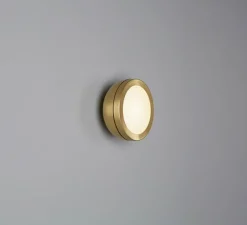 Applique ou plafonnier, Molly 556.72, dôme laiton et bague laiton, IP40, LED, 2700K, 1200lm, Ø20cm, P12cm - Tooy